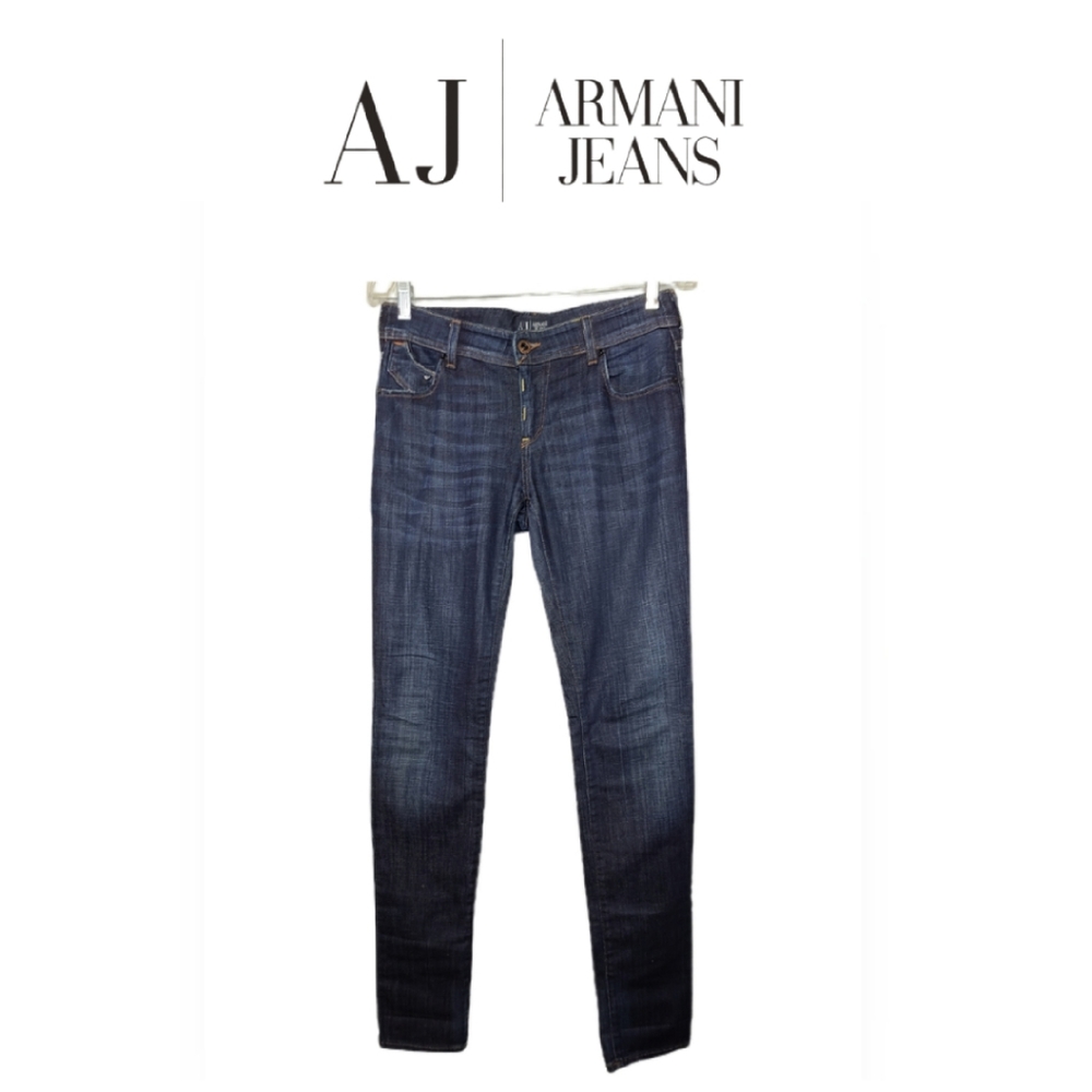 AJ Armani Jeans J351F Love Heart Eagle logo Jeans - Picture 2 of 7